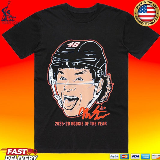 Matthew Schaefer Roty Swag Head 2025-26 Rookie Of The Year T-shirt