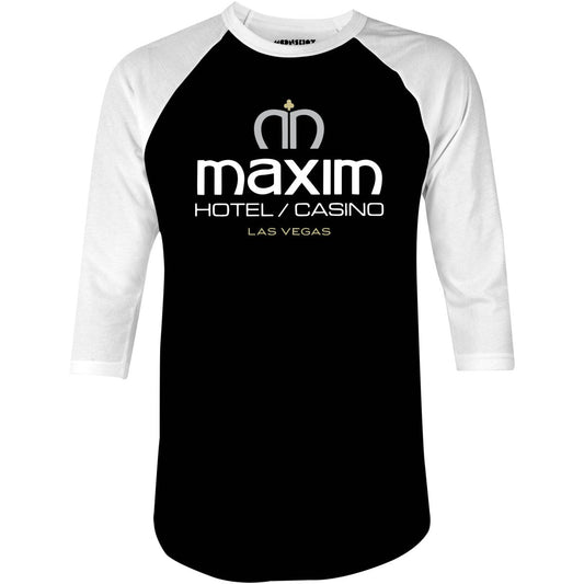 Maxim Hotel & Casino - Vintage Las Vegas - 3/4 Sleeve Raglan T-Shirt