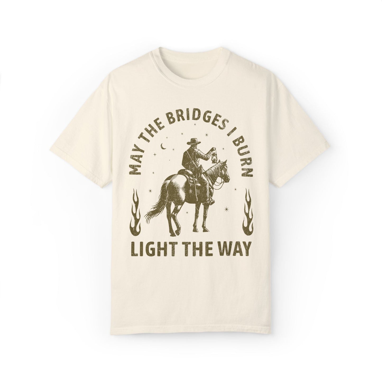 May The Bridges I Burn Light The Way Vintage Western Shirt