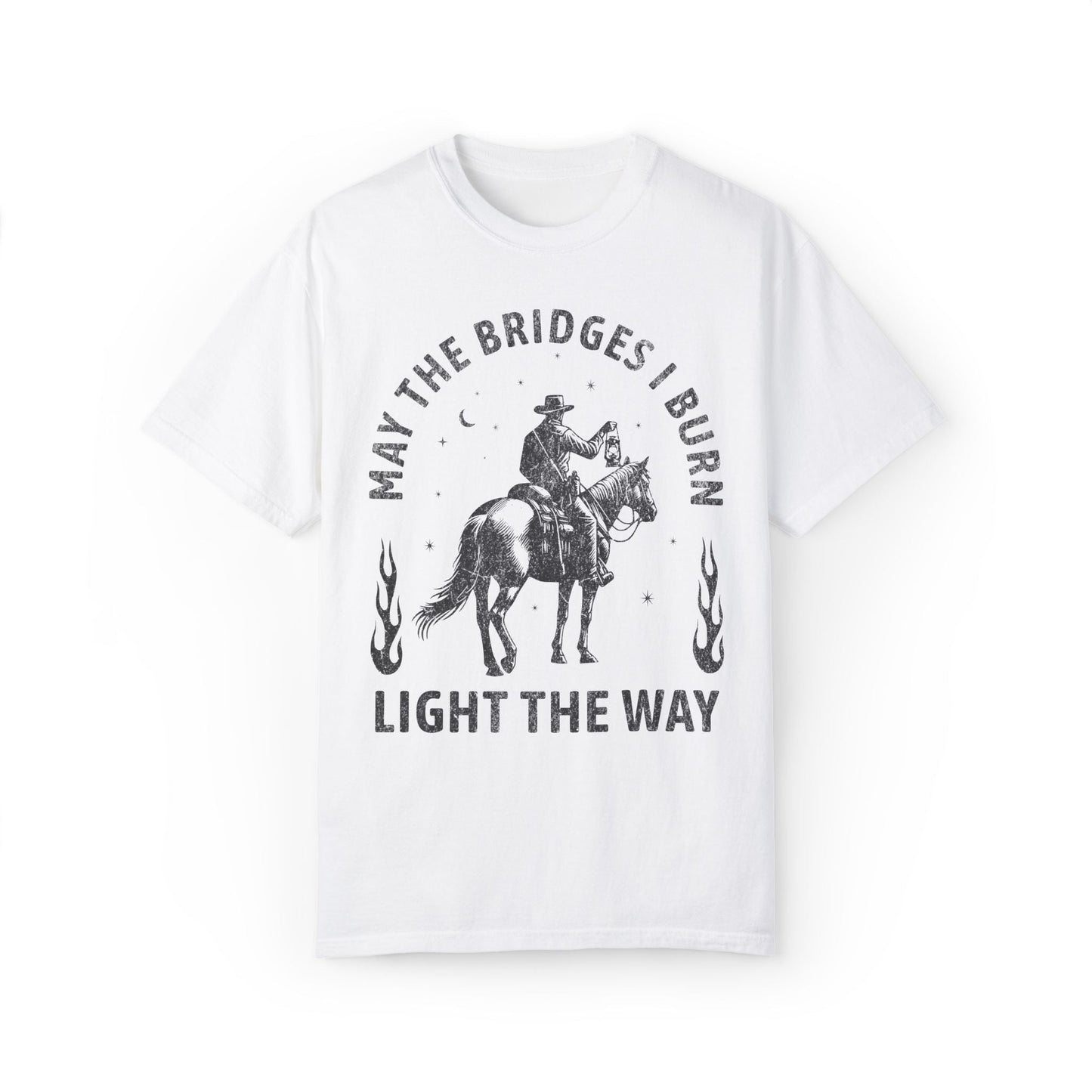 May The Bridges I Burn Light The Way Vintage Western Shirt