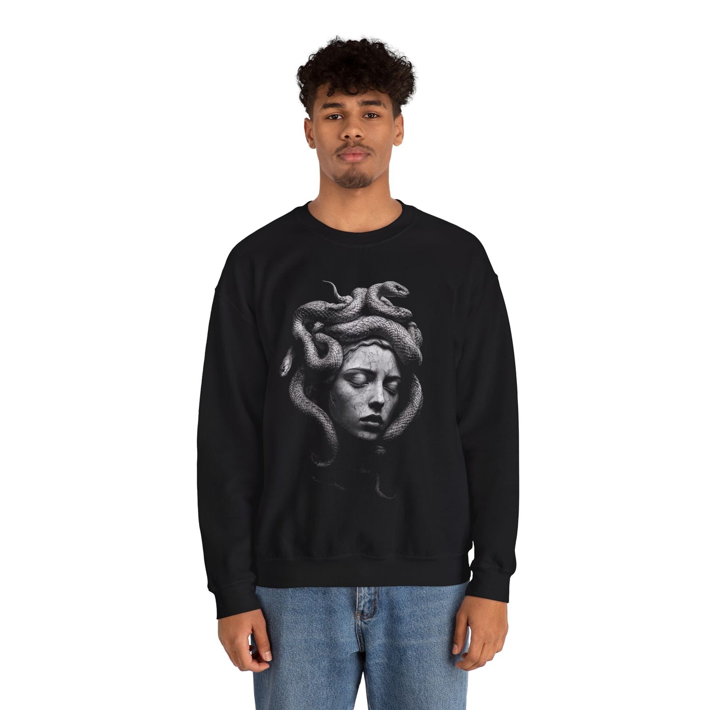 Medusa Vintage Graphic Sweatshirt.