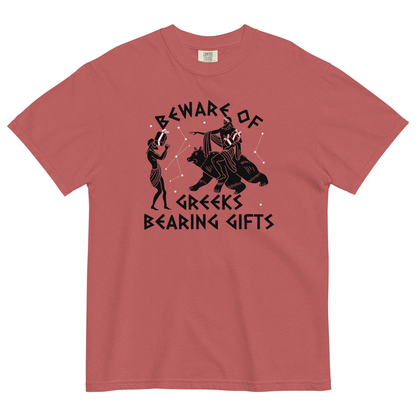 Beware Of Greeks Bearing Gifts Men's Relaxed Fit Tee