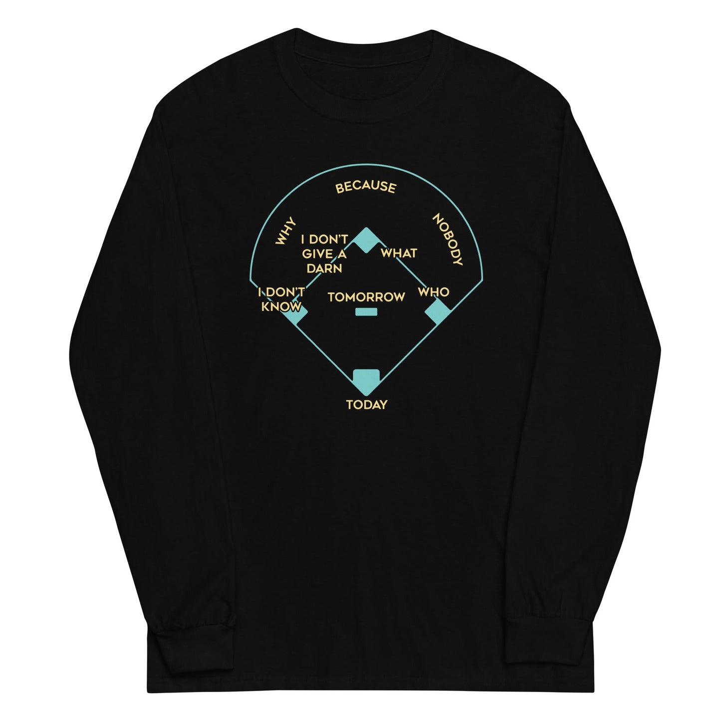 Baseball Positions Unisex Long Sleeve Tee