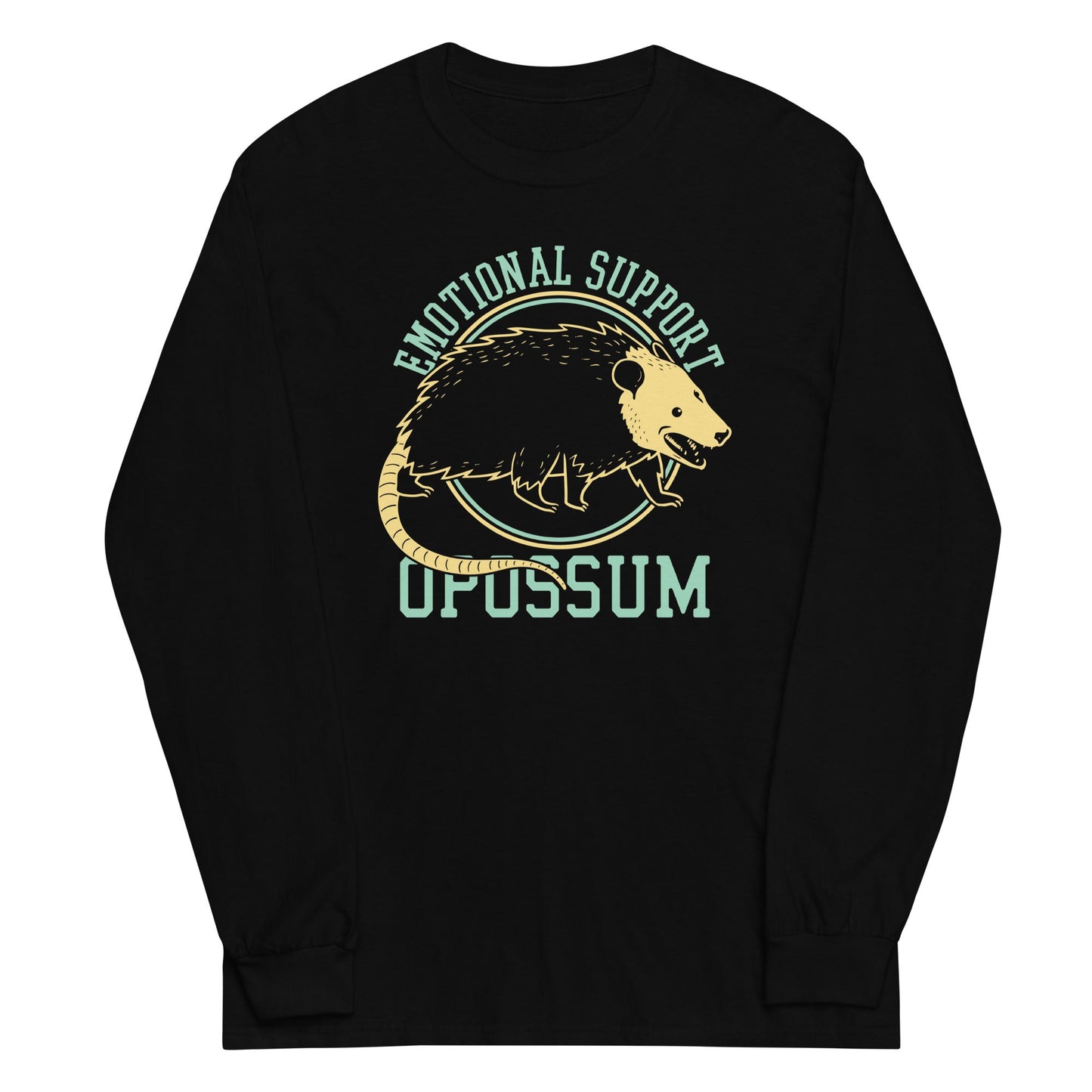 Emotional Support Opossum Unisex Long Sleeve Tee