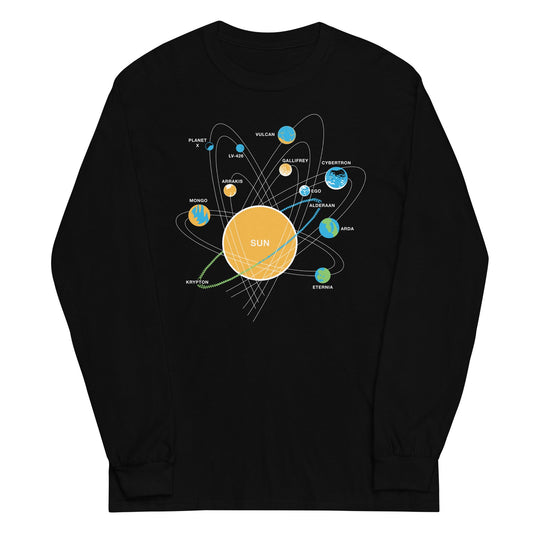 Solar System Unisex Long Sleeve Tee