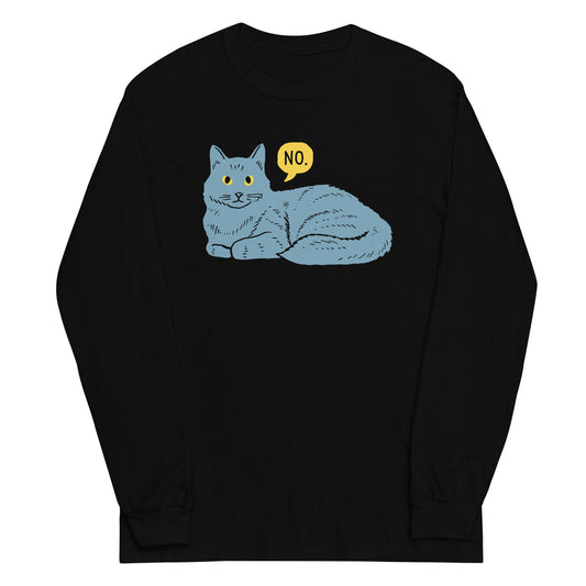 No Cat Unisex Long Sleeve Tee