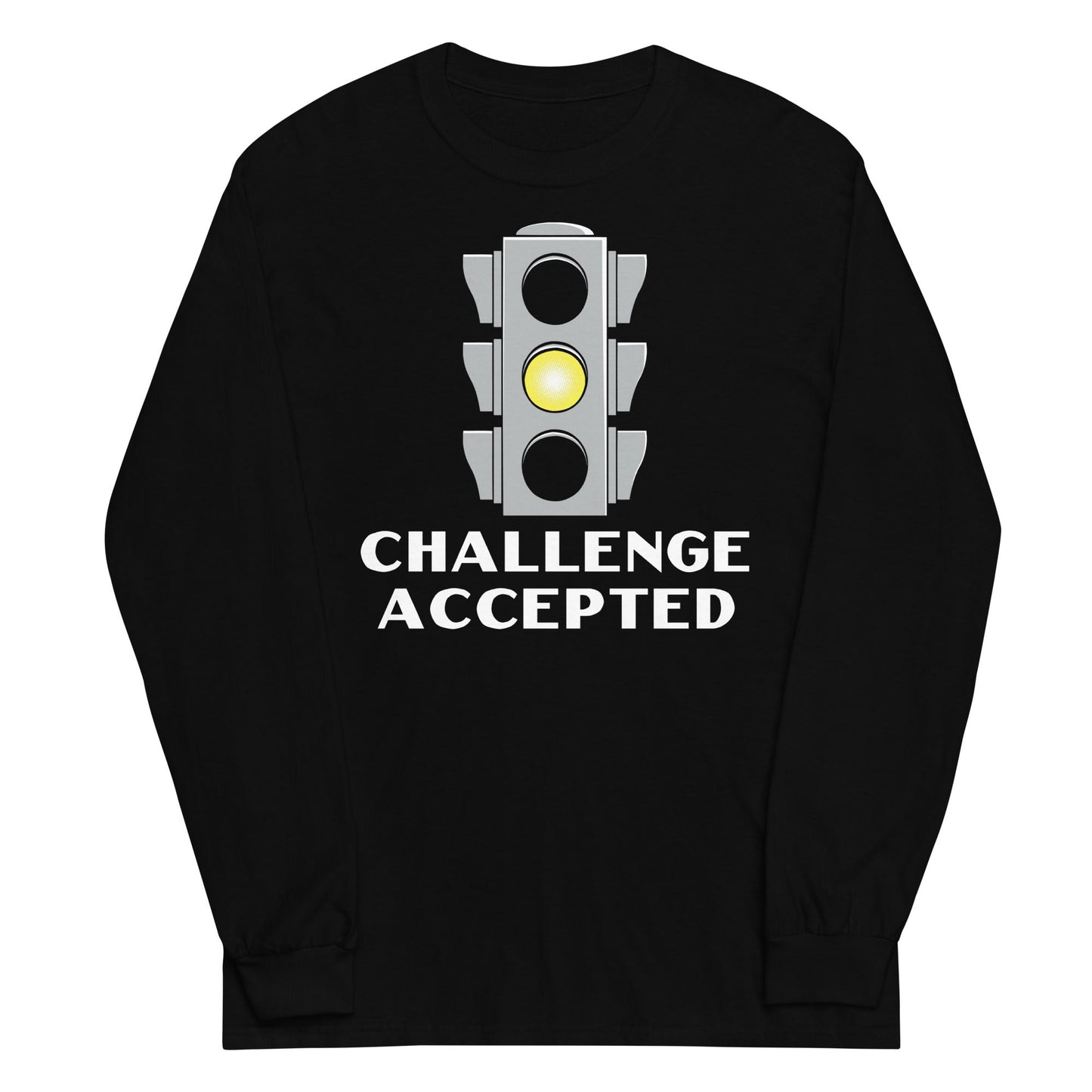 Challenge Accepted Stoplight Unisex Long Sleeve Tee