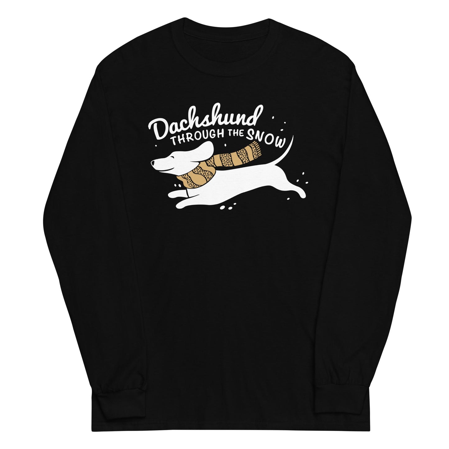 Dachshund Through The Snow Unisex Long Sleeve Tee