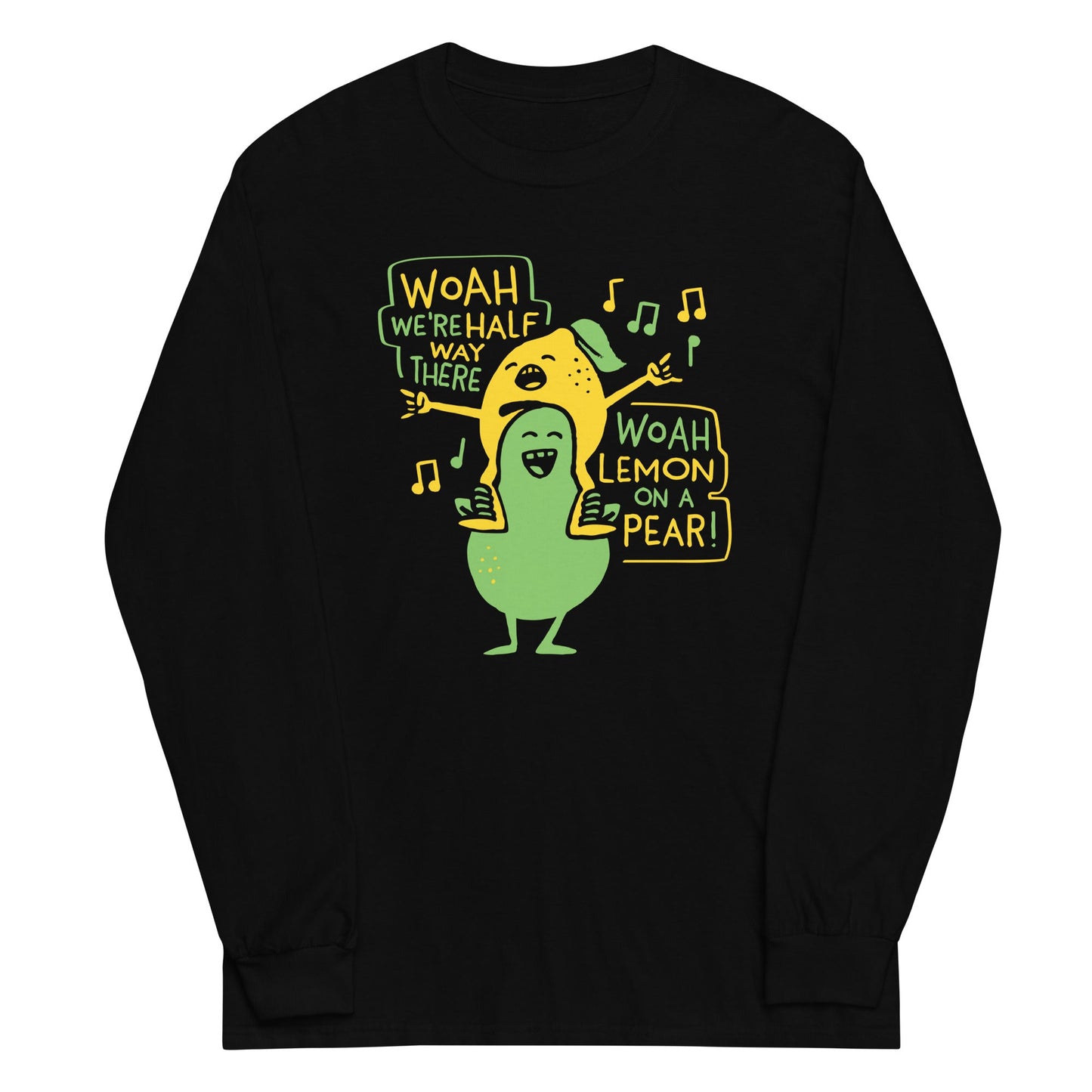 Lemon On A Pear Unisex Long Sleeve Tee