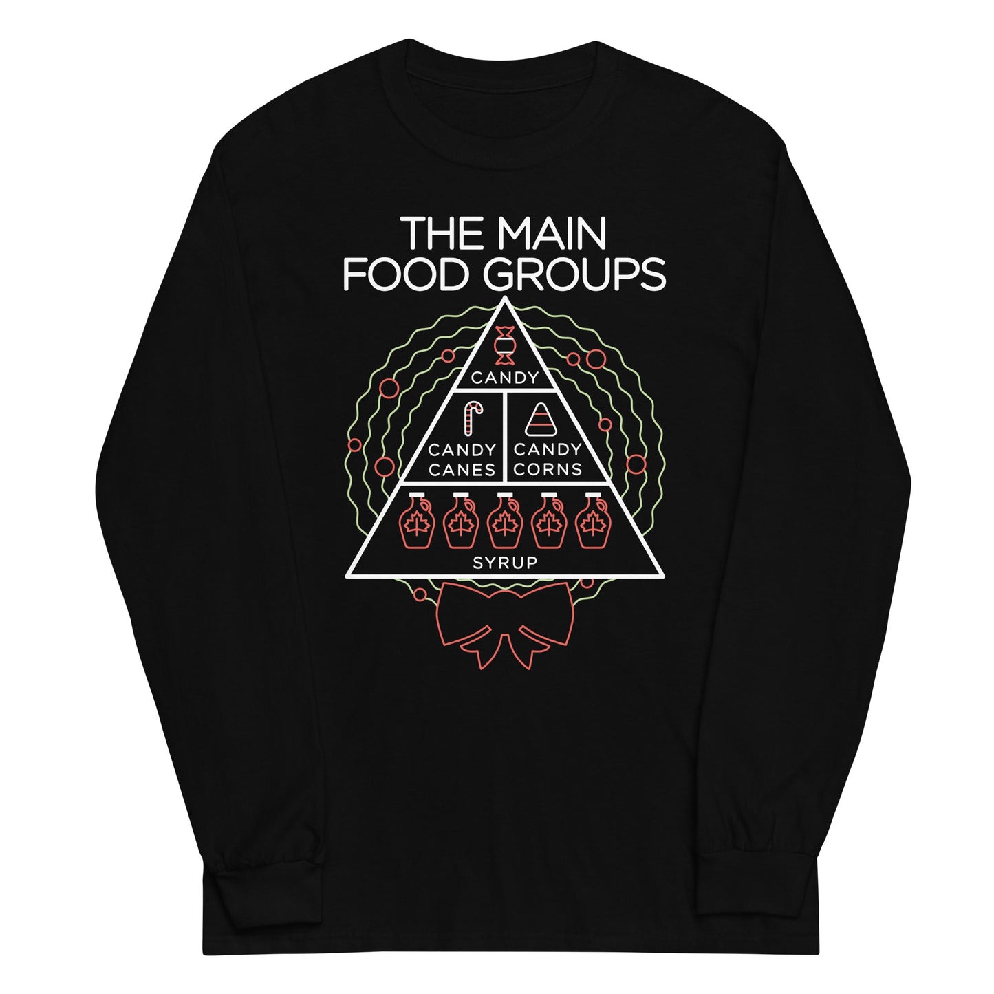 The Main Food Groups Unisex Long Sleeve Tee
