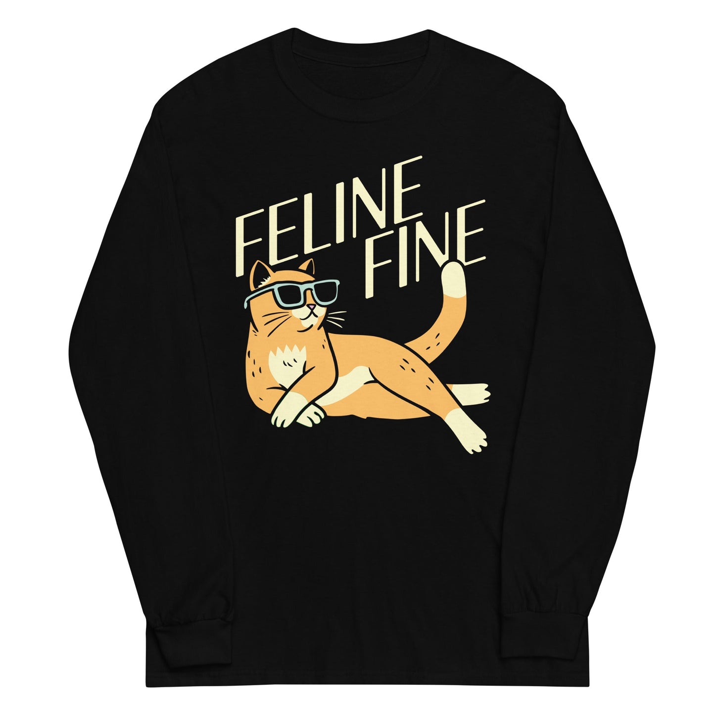 Feline Fine Unisex Long Sleeve Tee