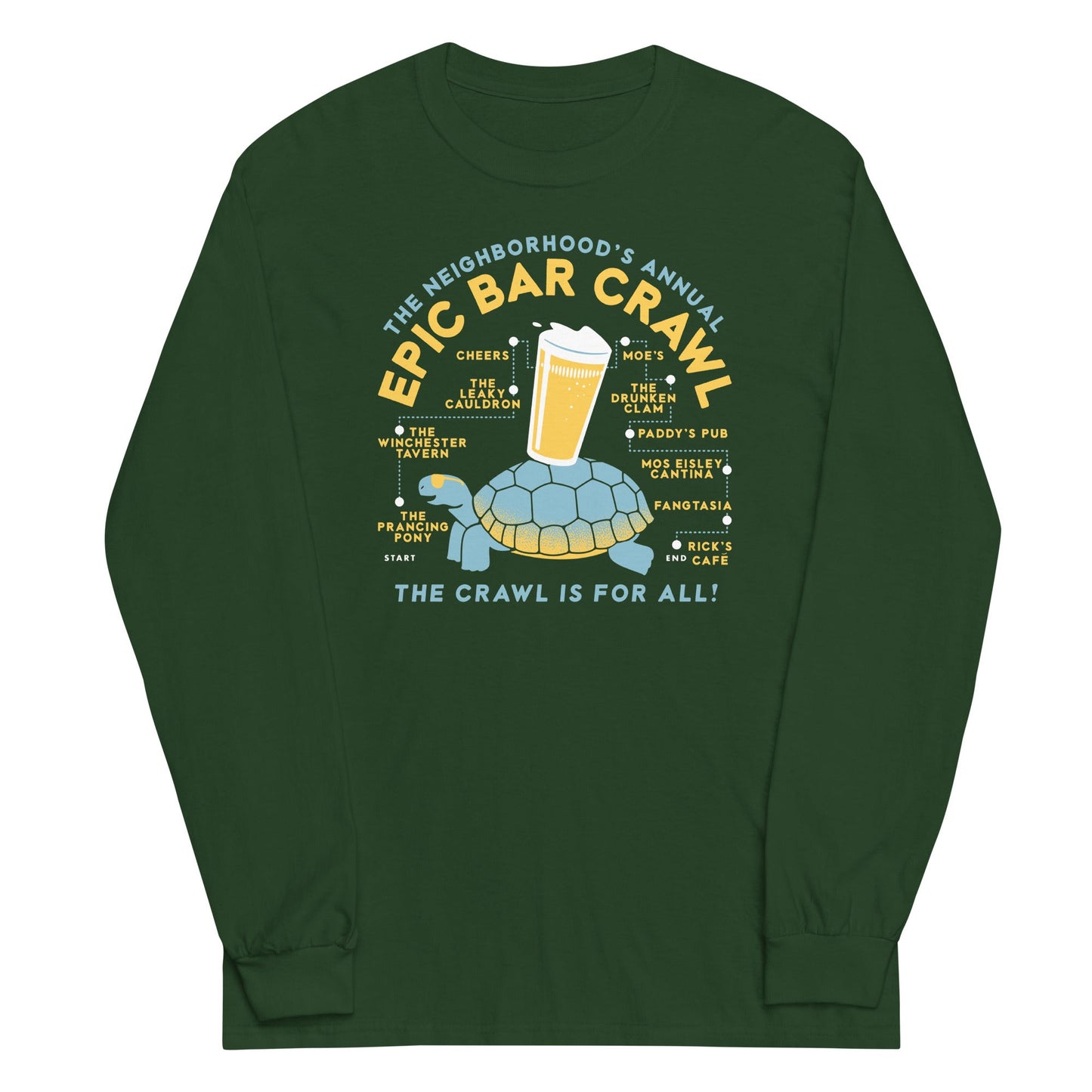 Epic Bar Crawl Unisex Long Sleeve Tee