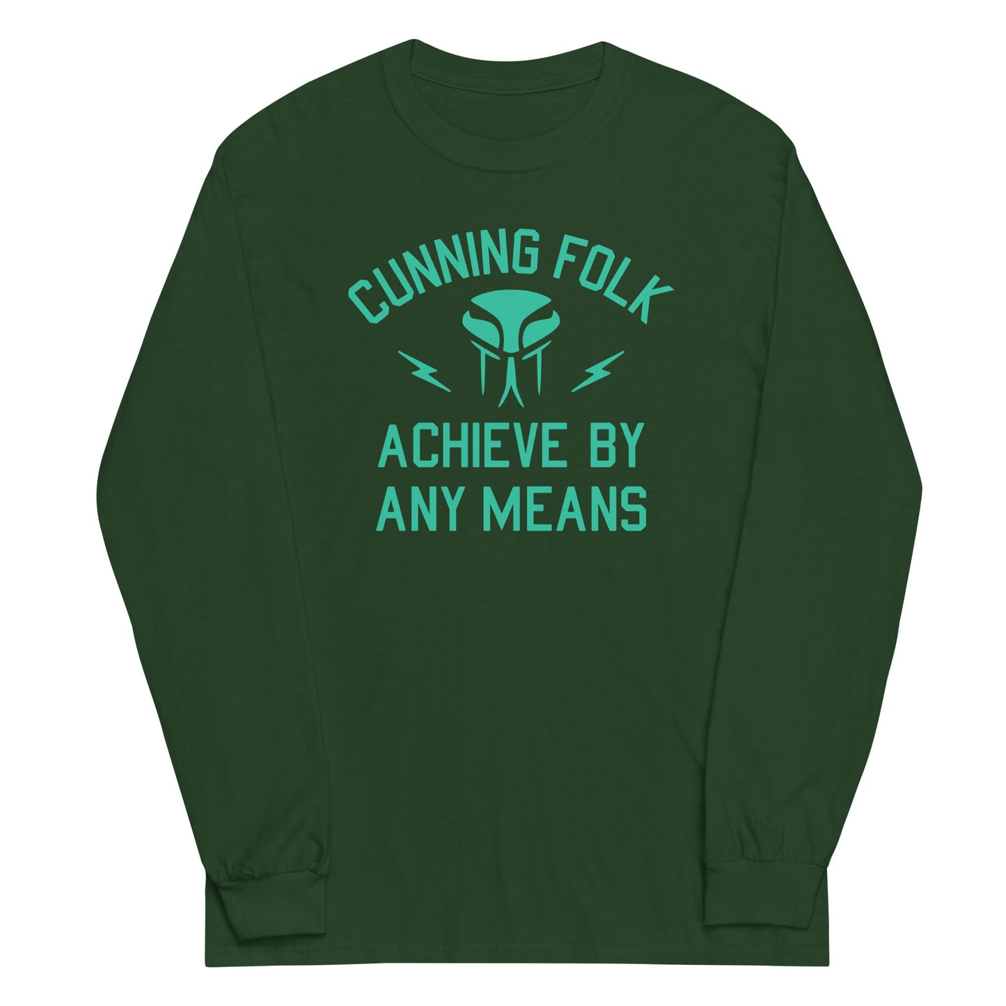 Cunning Folk Achieve By Any Means Unisex Long Sleeve Tee