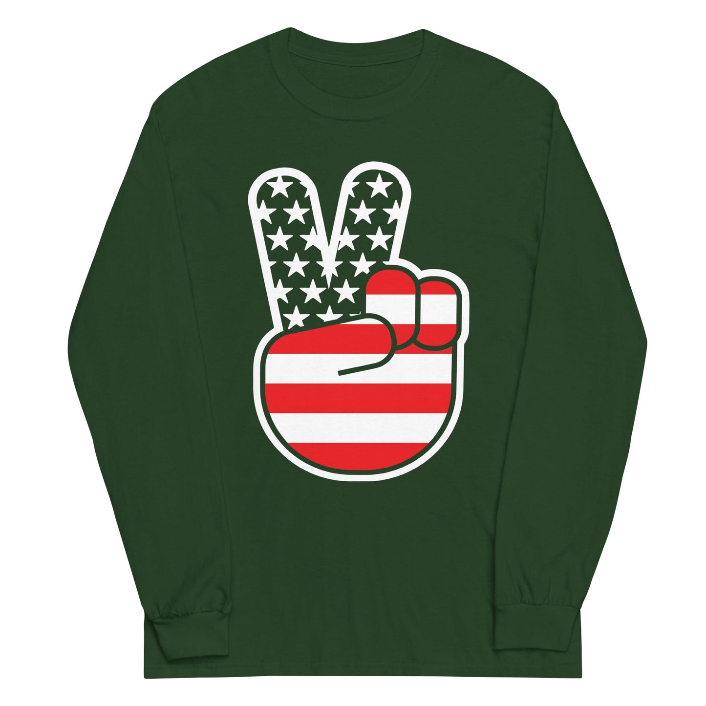 USA Peace Unisex Long Sleeve Tee