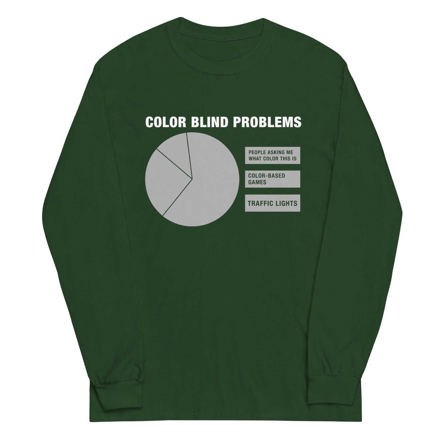 Color Blind Problems Unisex Long Sleeve Tee
