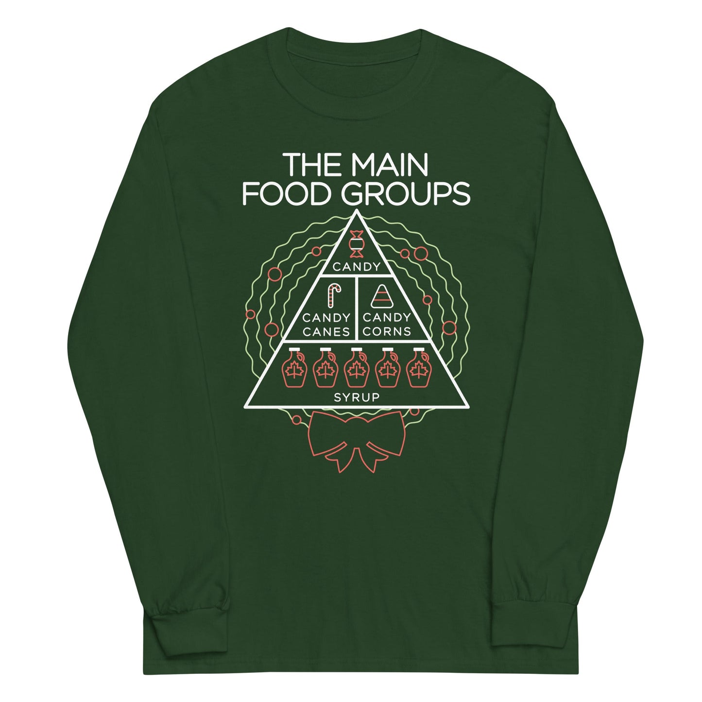 The Main Food Groups Unisex Long Sleeve Tee