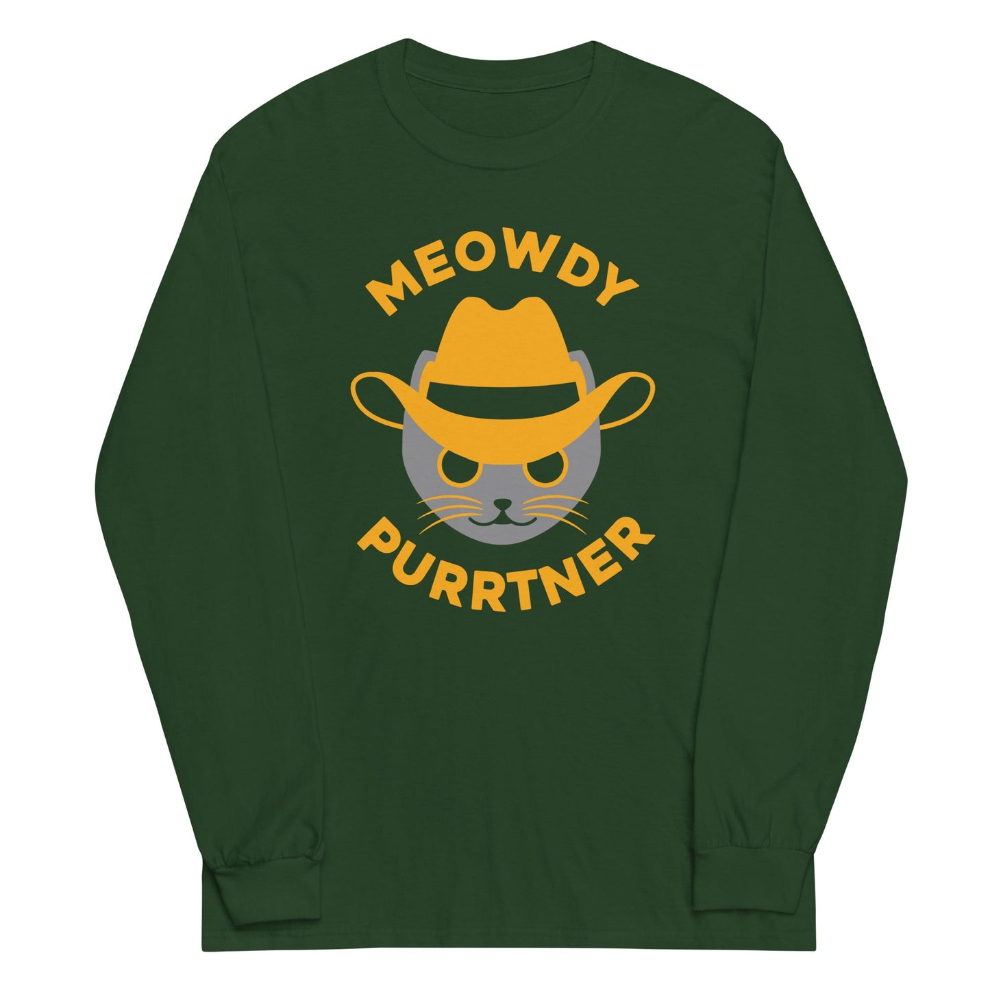 Meowdy Purrtner Unisex Long Sleeve Tee