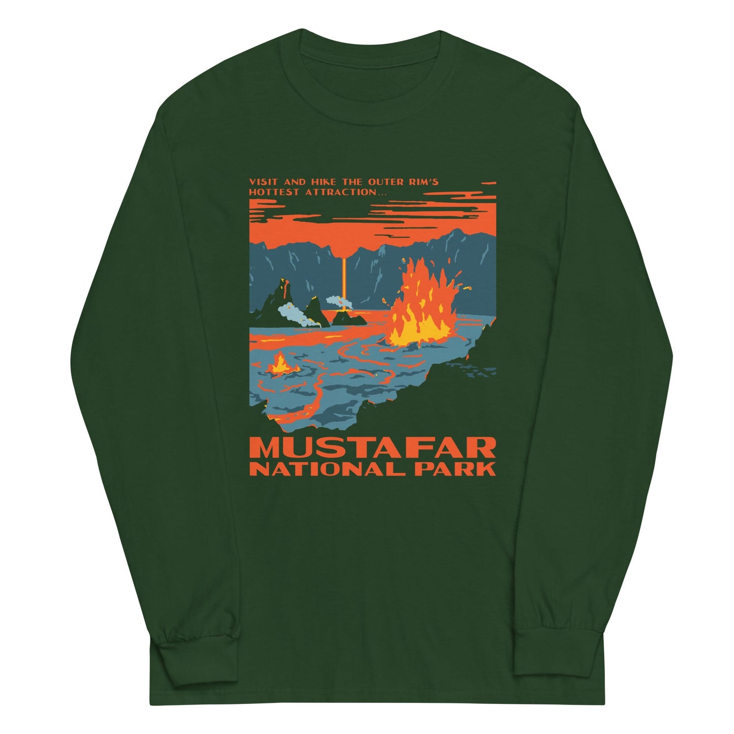 Mustafar National Park Unisex Long Sleeve Tee