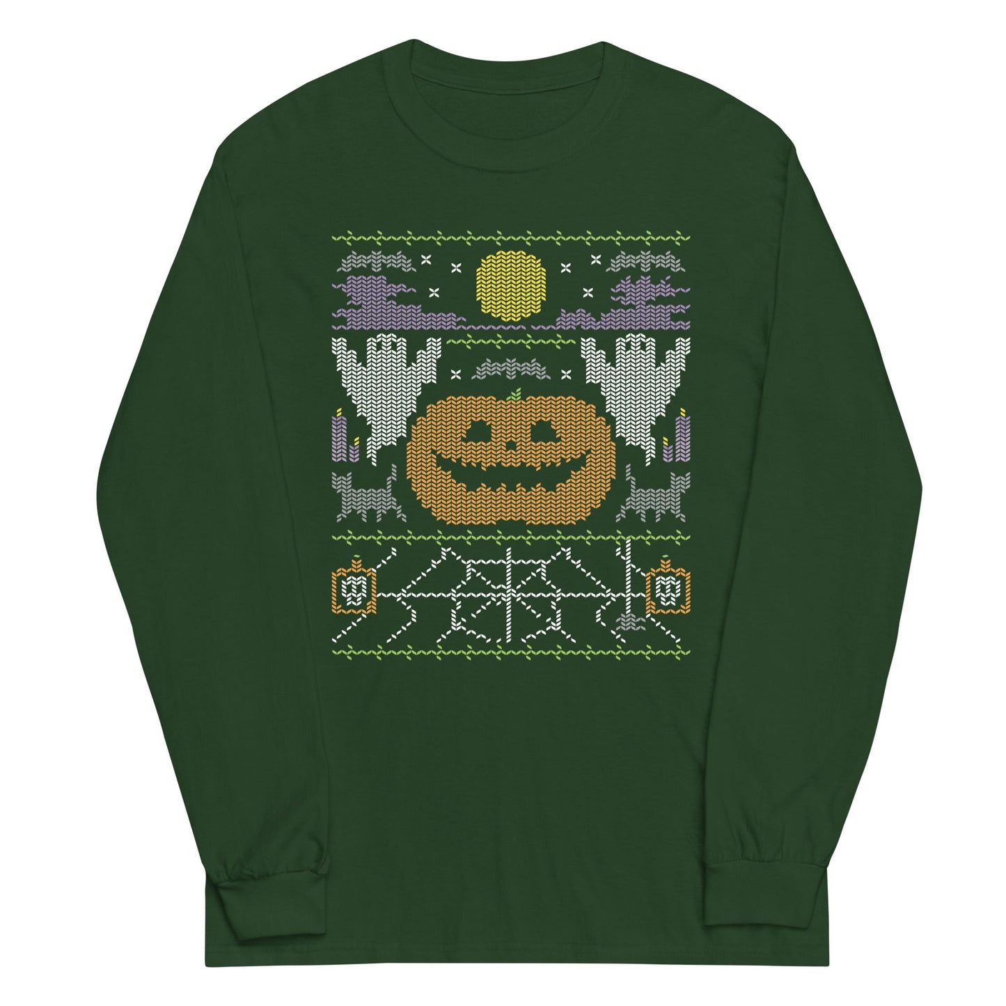 Ugly Halloween Sweater Unisex Long Sleeve Tee