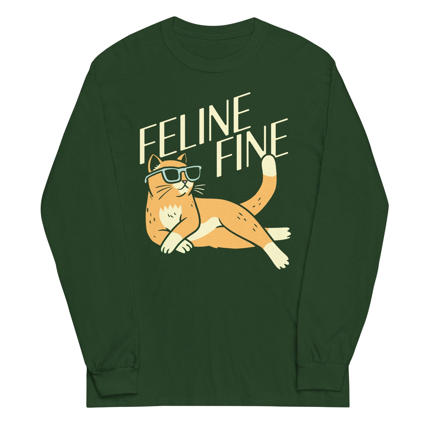 Feline Fine Unisex Long Sleeve Tee