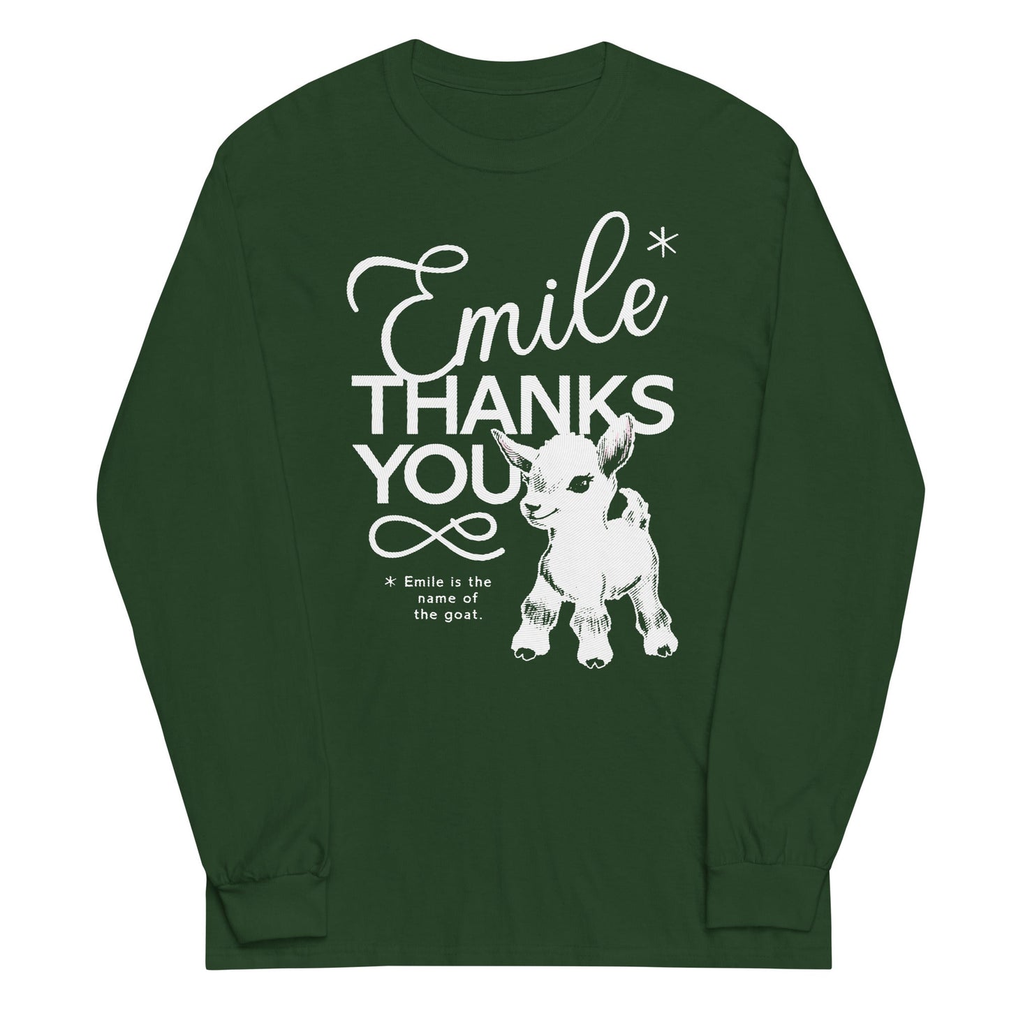 Emile Thanks You Unisex Long Sleeve Tee