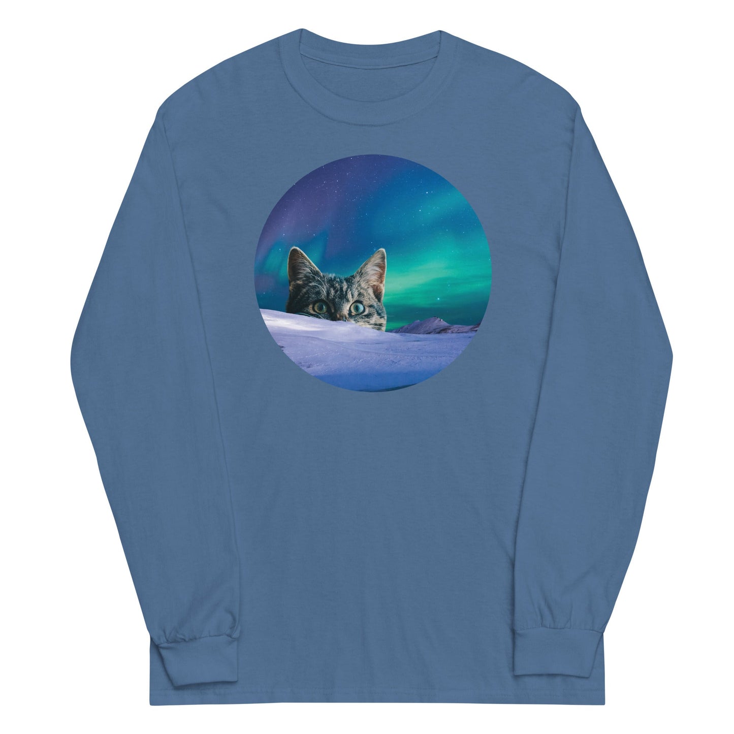 Meowthern Lights Unisex Long Sleeve Tee
