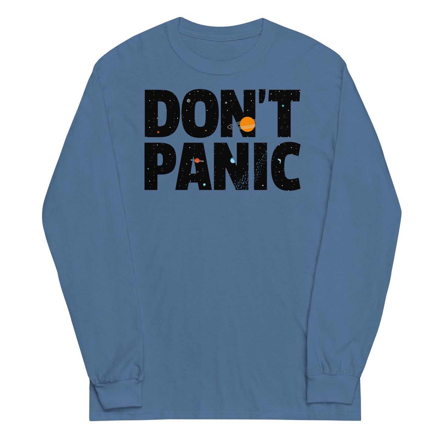 Don't Panic Unisex Long Sleeve Tee