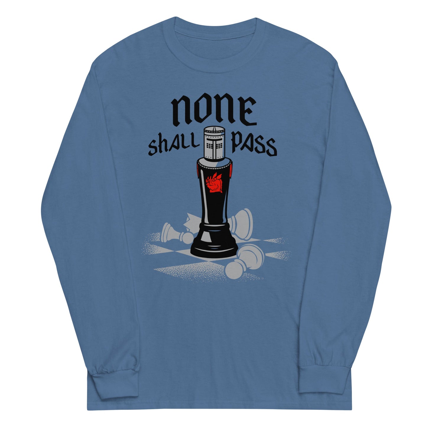 None Shall Pass Black Knight Unisex Long Sleeve Tee