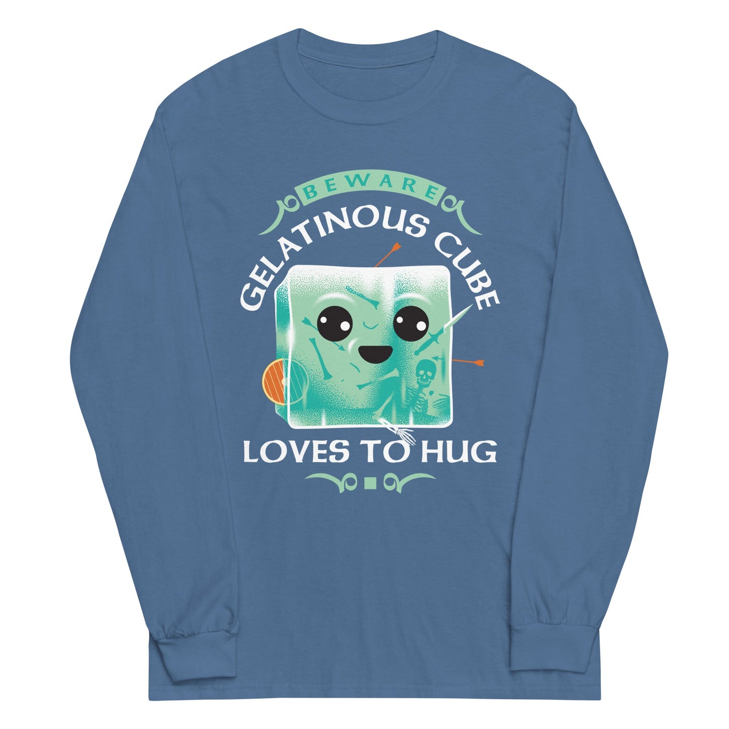 Gelatinous Cube Loves To Hug Unisex Long Sleeve Tee