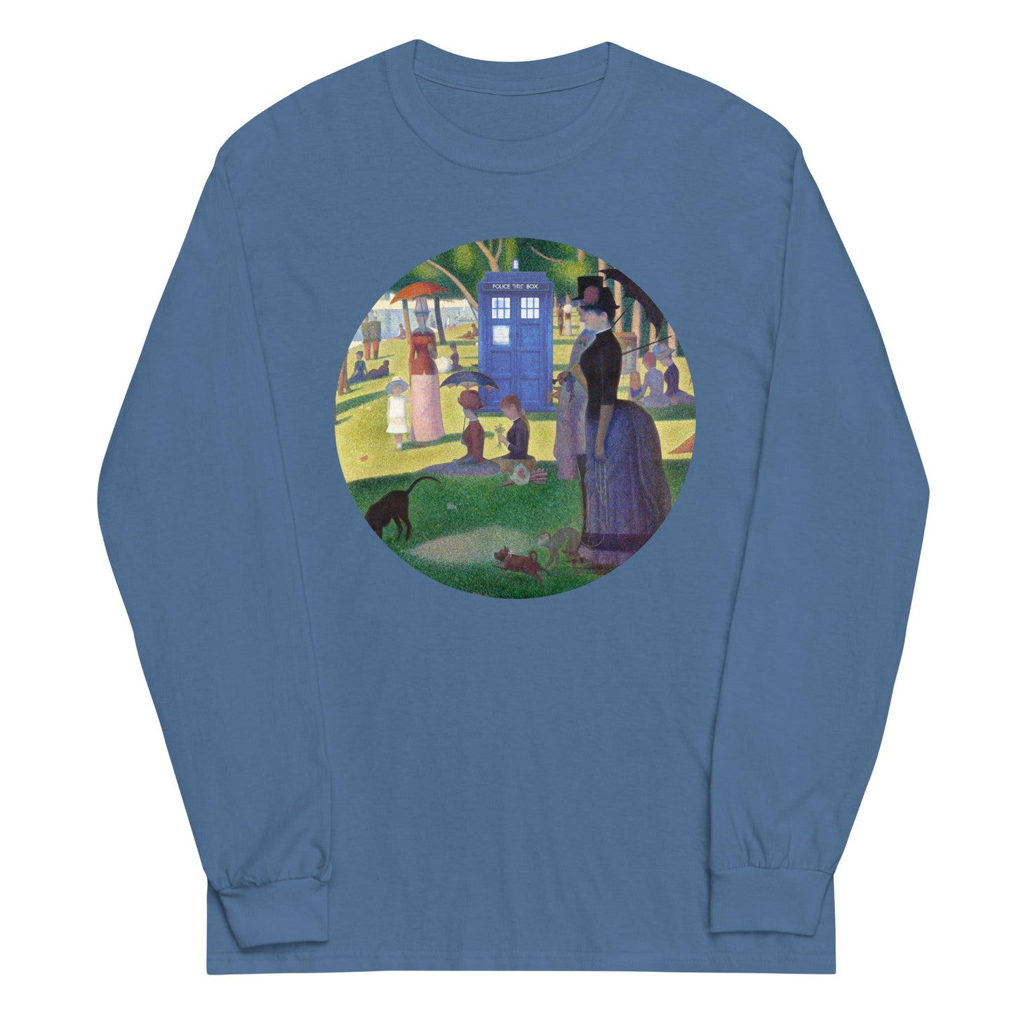 Tardis On La Grande Unisex Long Sleeve Tee