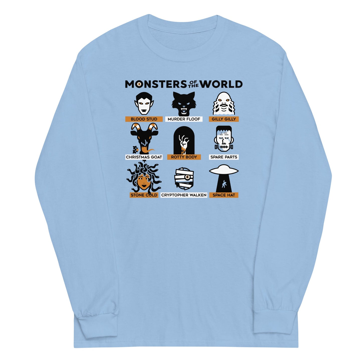 Monsters Of The World Unisex Long Sleeve Tee