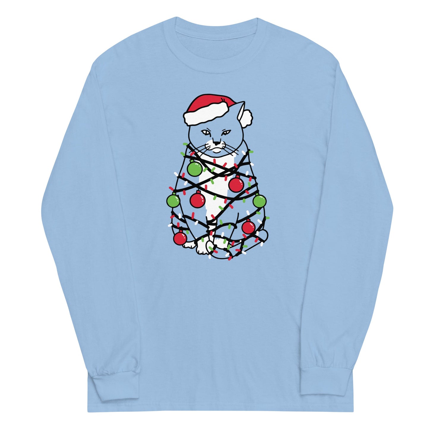 Meowy Christmas Unisex Long Sleeve Tee