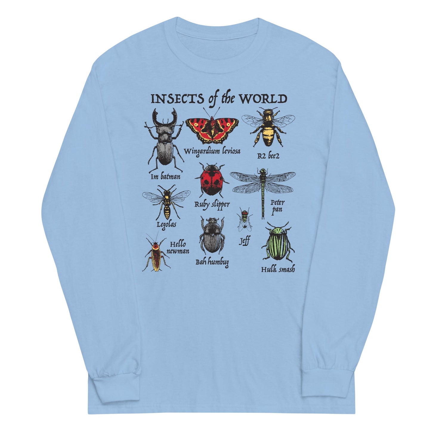 Insects Of The World Unisex Long Sleeve Tee