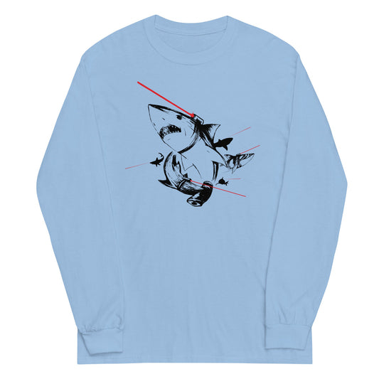 Sharks With Lasers Unisex Long Sleeve Tee