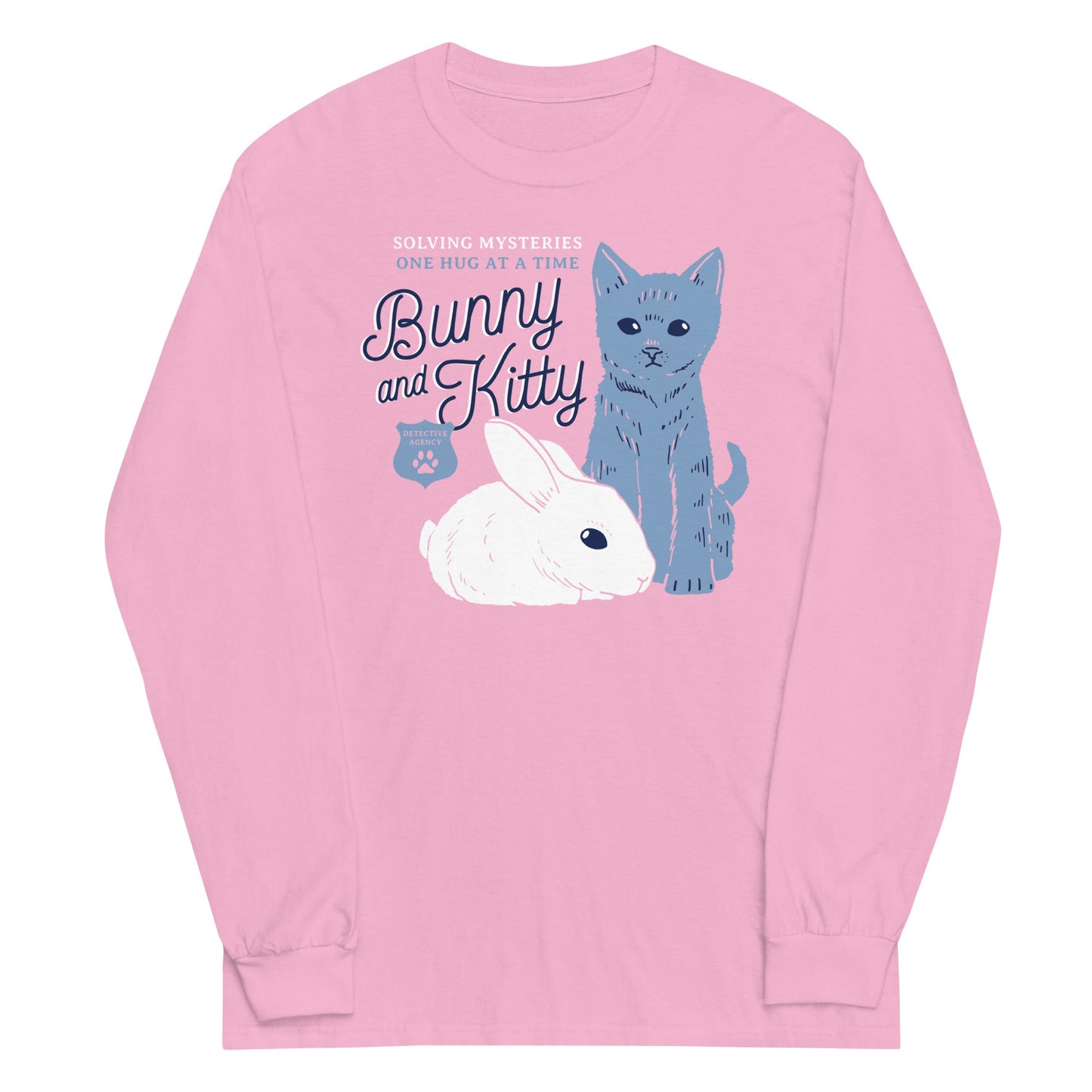 Bunny And Kitty Unisex Long Sleeve Tee