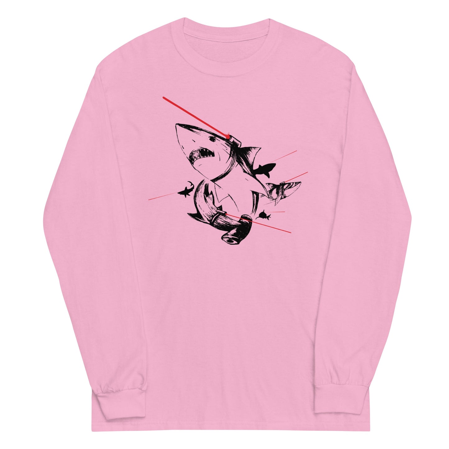 Sharks With Lasers Unisex Long Sleeve Tee