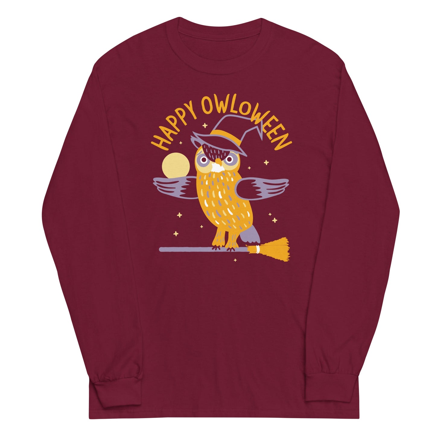 Happy Owloween Unisex Long Sleeve Tee