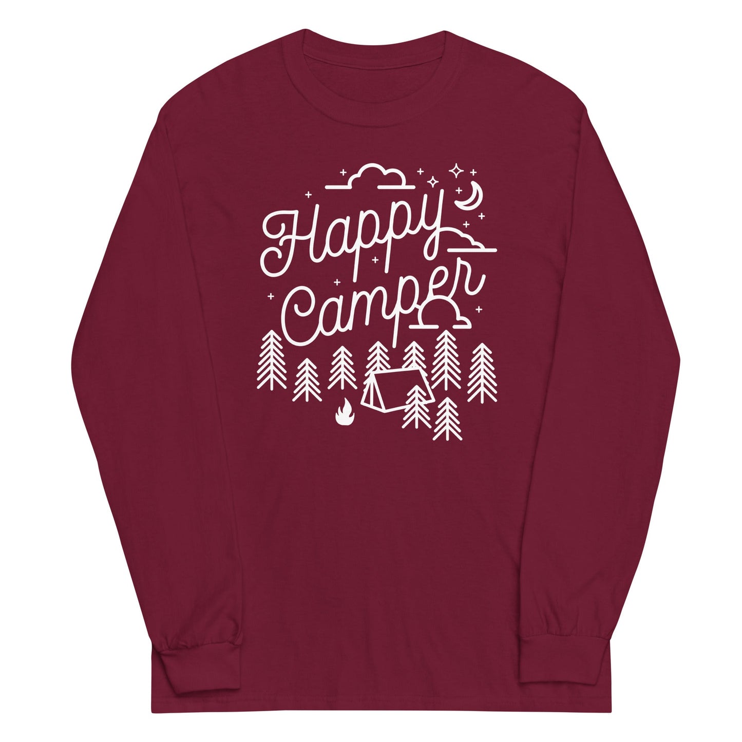 Happy Camper Unisex Long Sleeve Tee