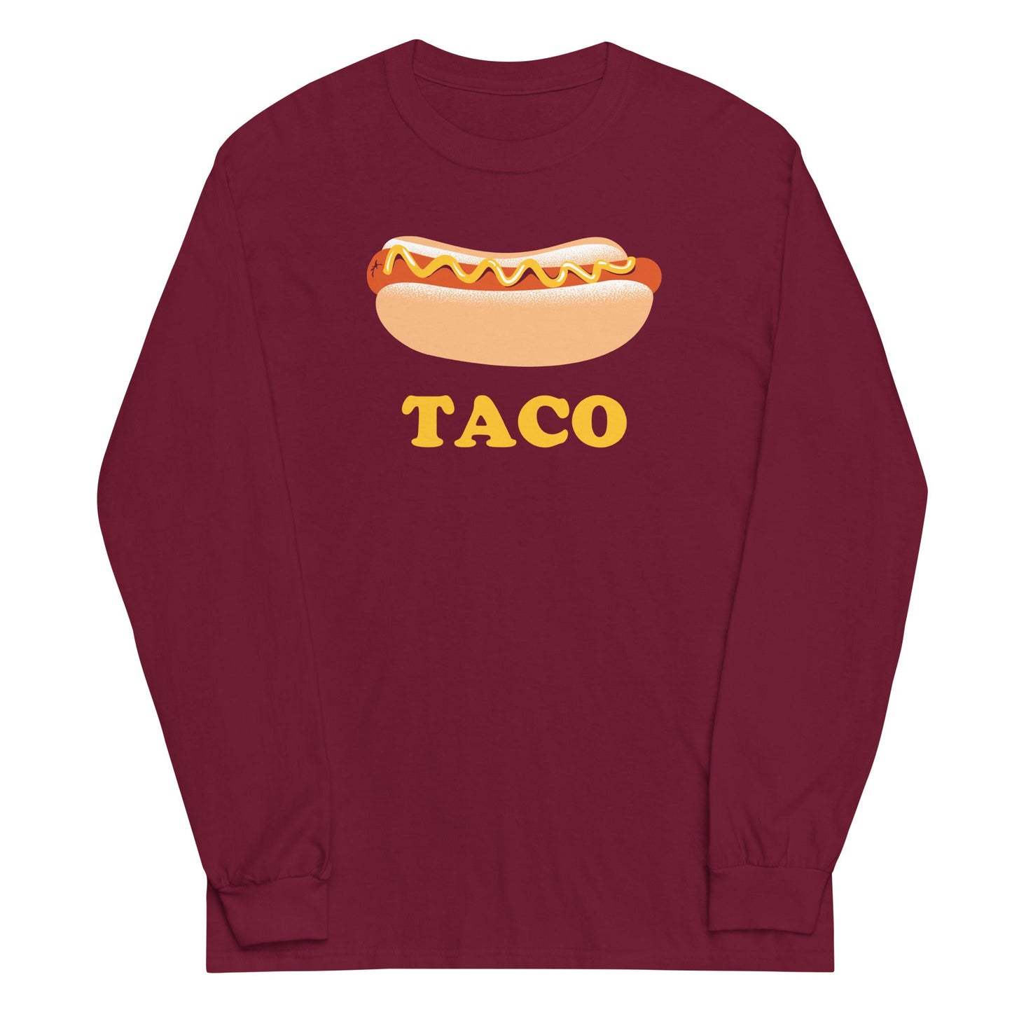 Hotdog Taco Unisex Long Sleeve Tee