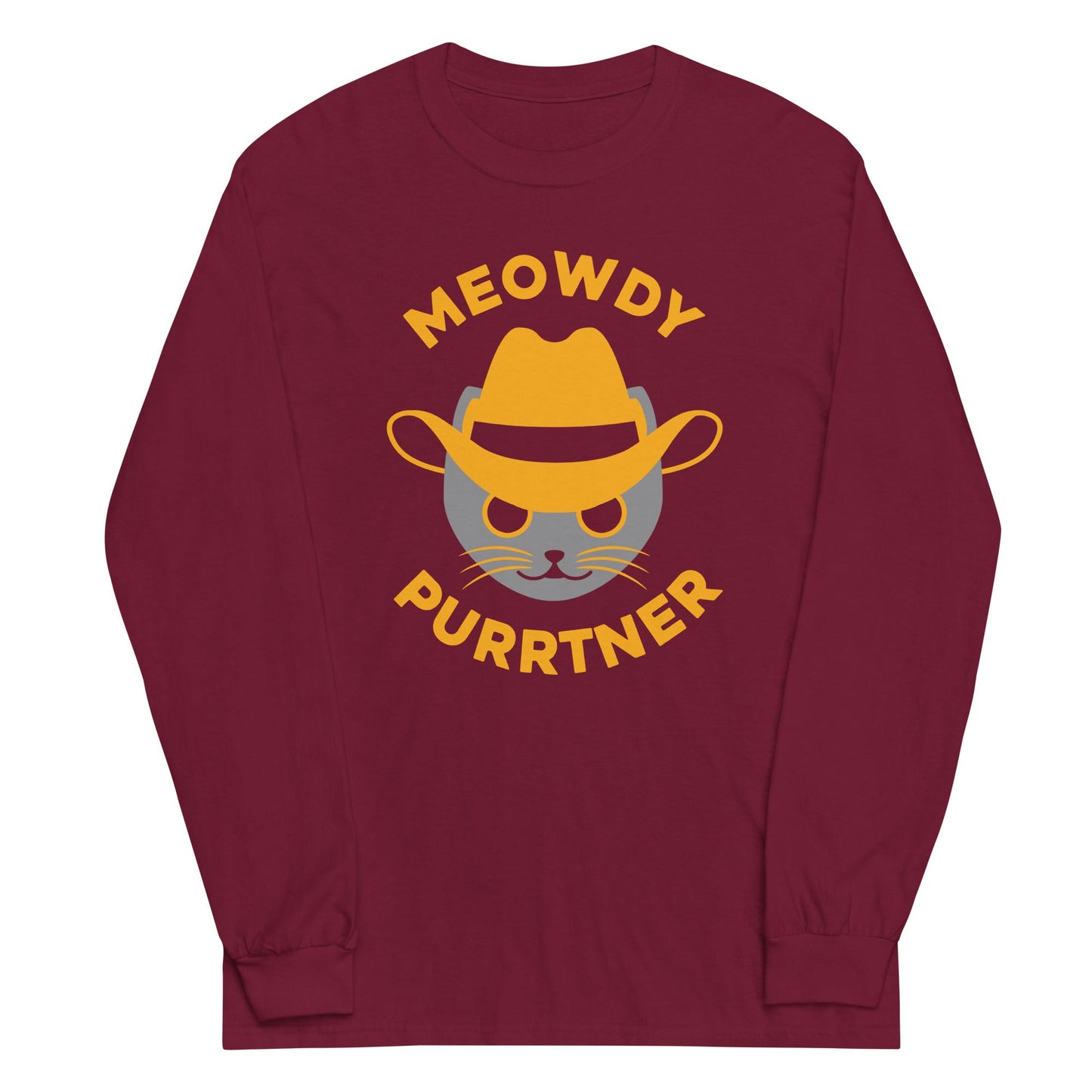Meowdy Purrtner Unisex Long Sleeve Tee