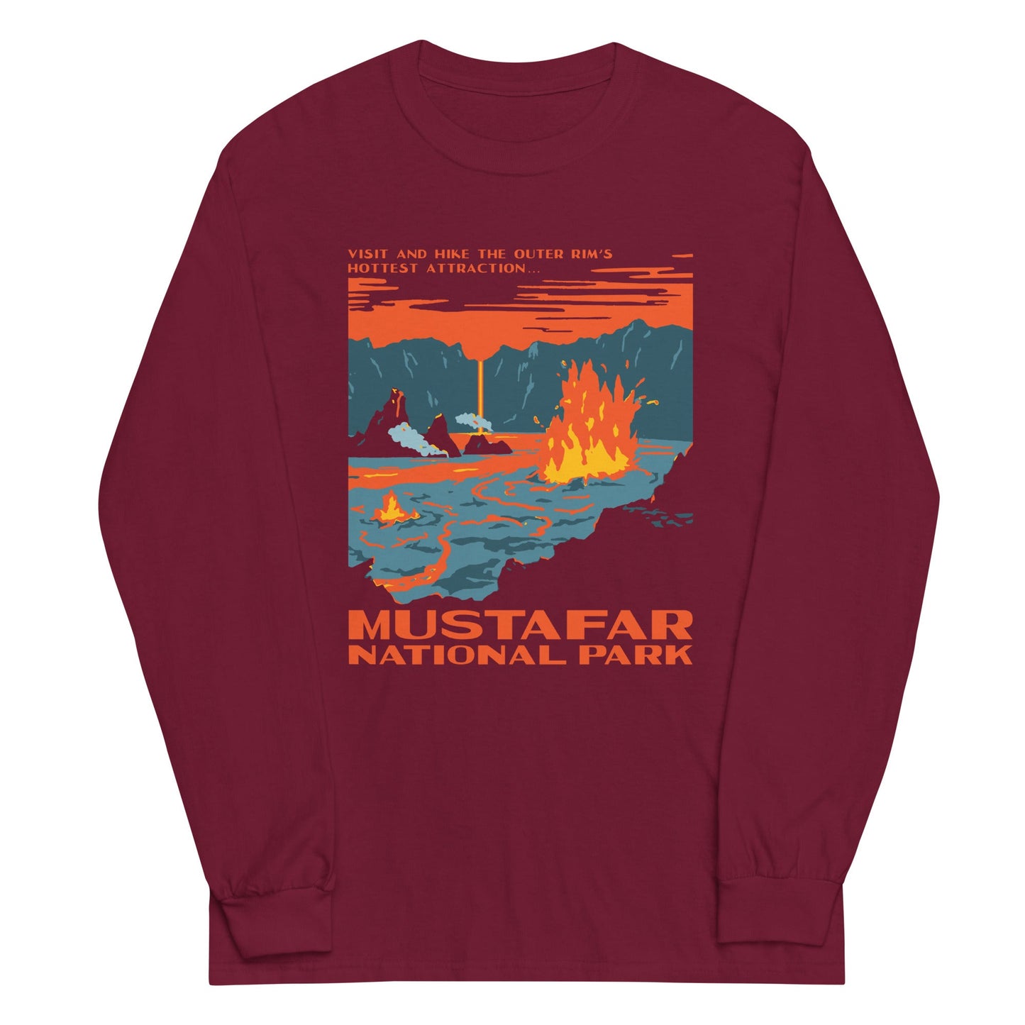 Mustafar National Park Unisex Long Sleeve Tee