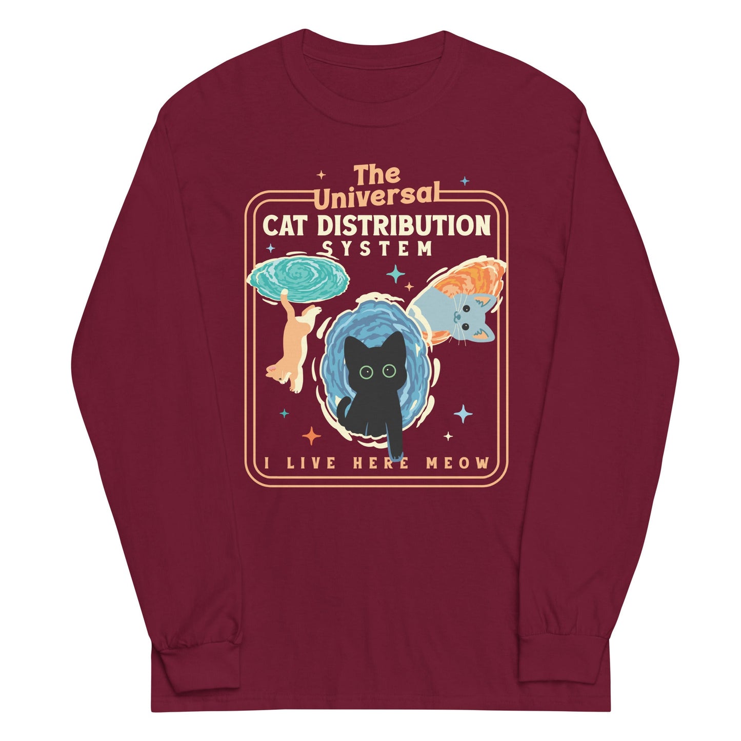 The Universal Cat Distribution System Unisex Long Sleeve Tee
