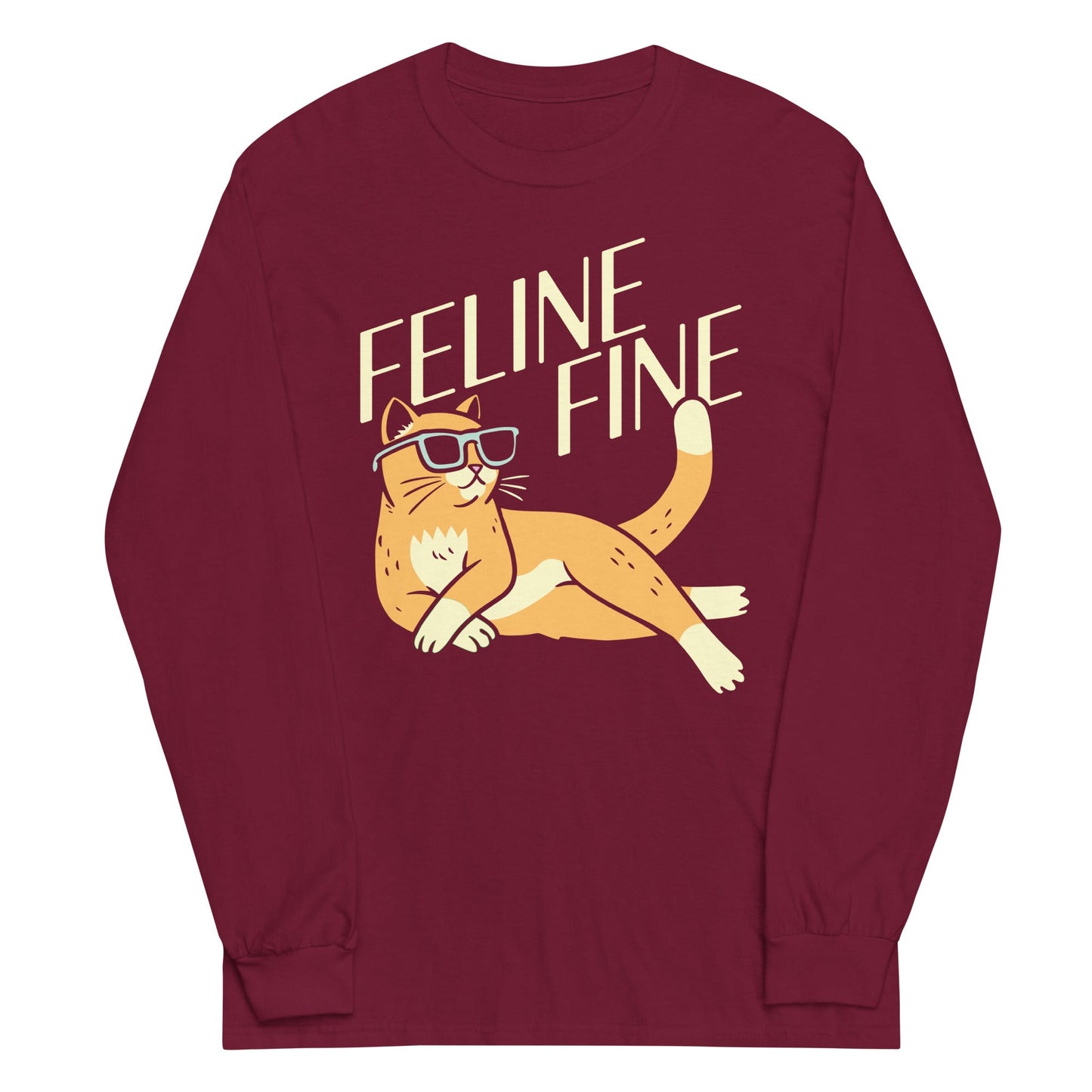 Feline Fine Unisex Long Sleeve Tee