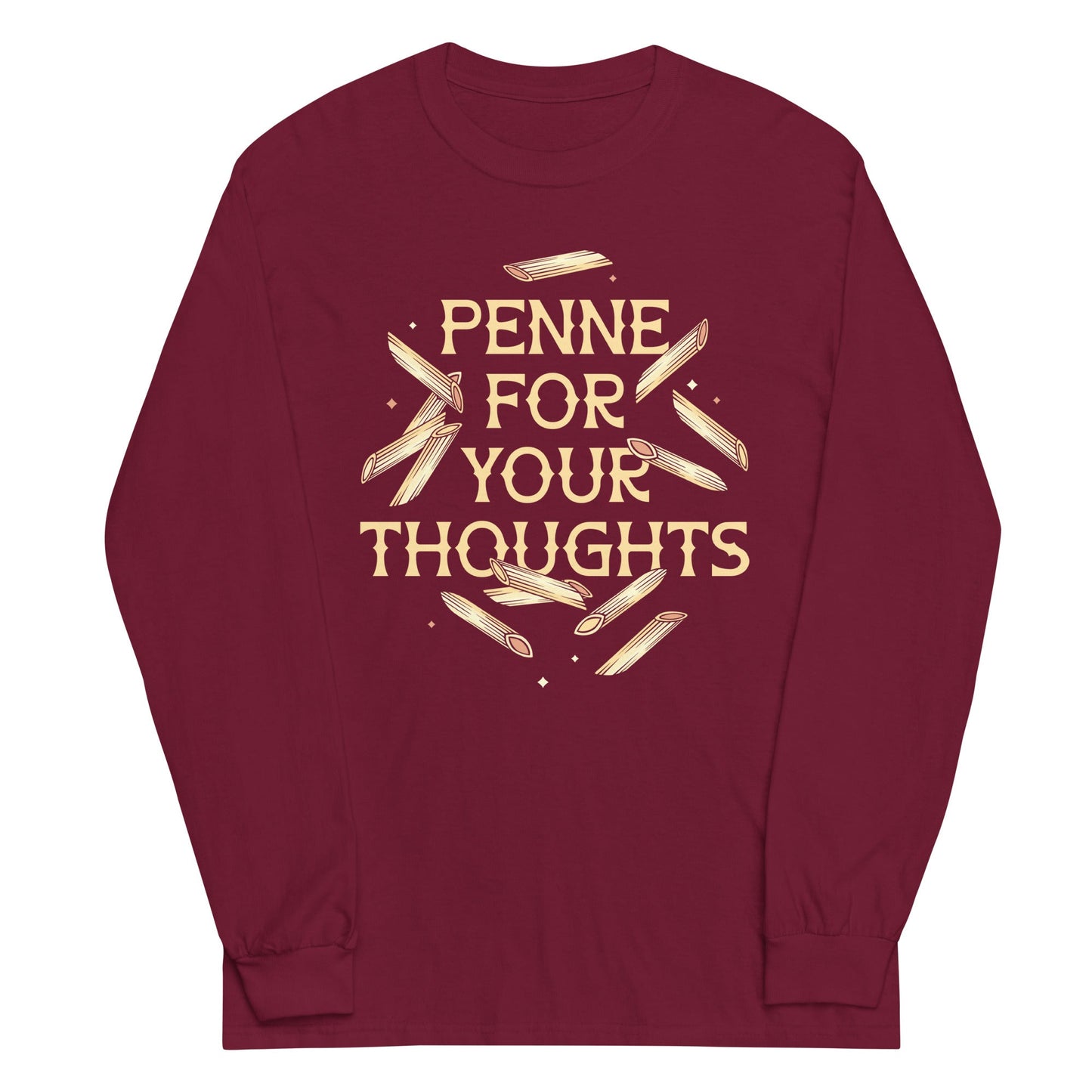 Penne For Your Thoughts Unisex Long Sleeve Tee