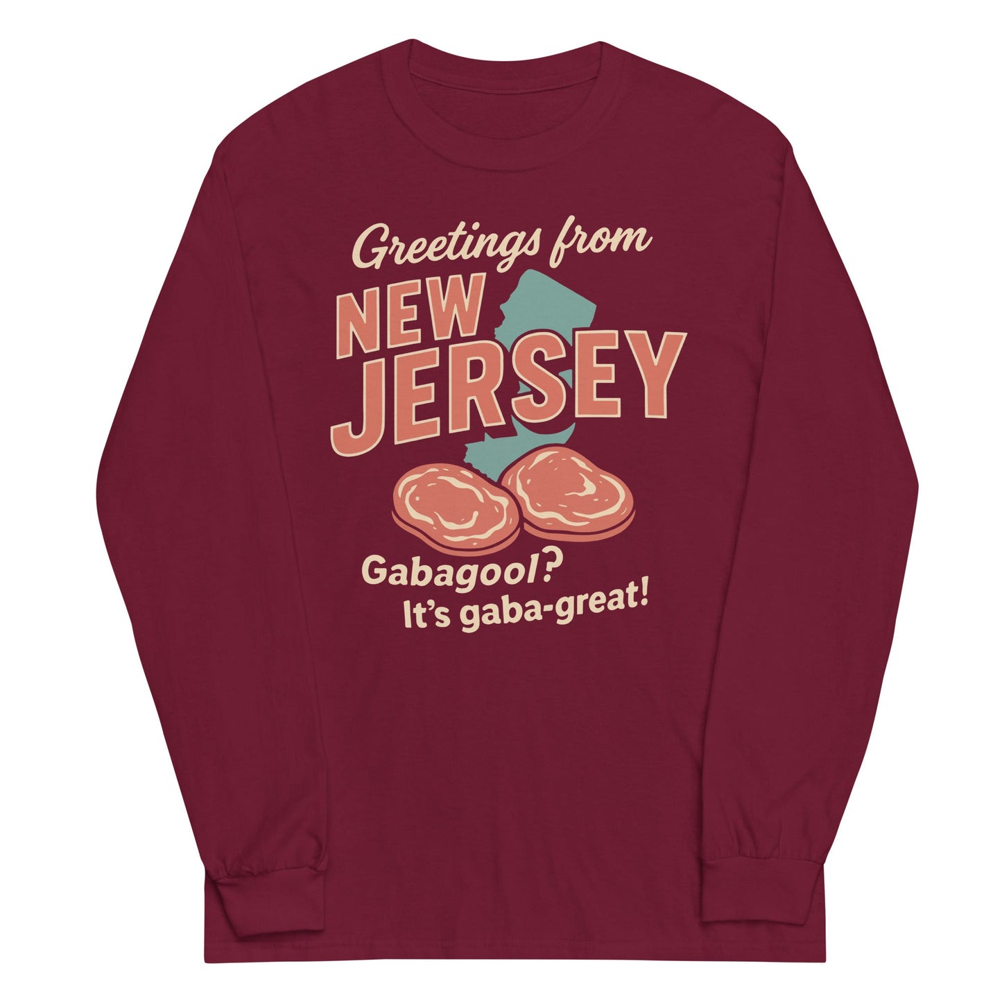 Greetings From New Jersey Unisex Long Sleeve Tee