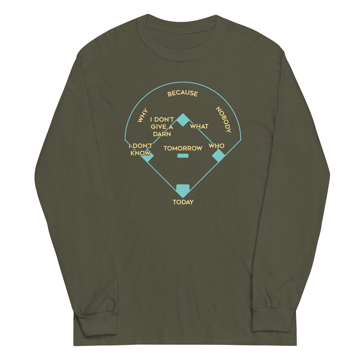 Baseball Positions Unisex Long Sleeve Tee