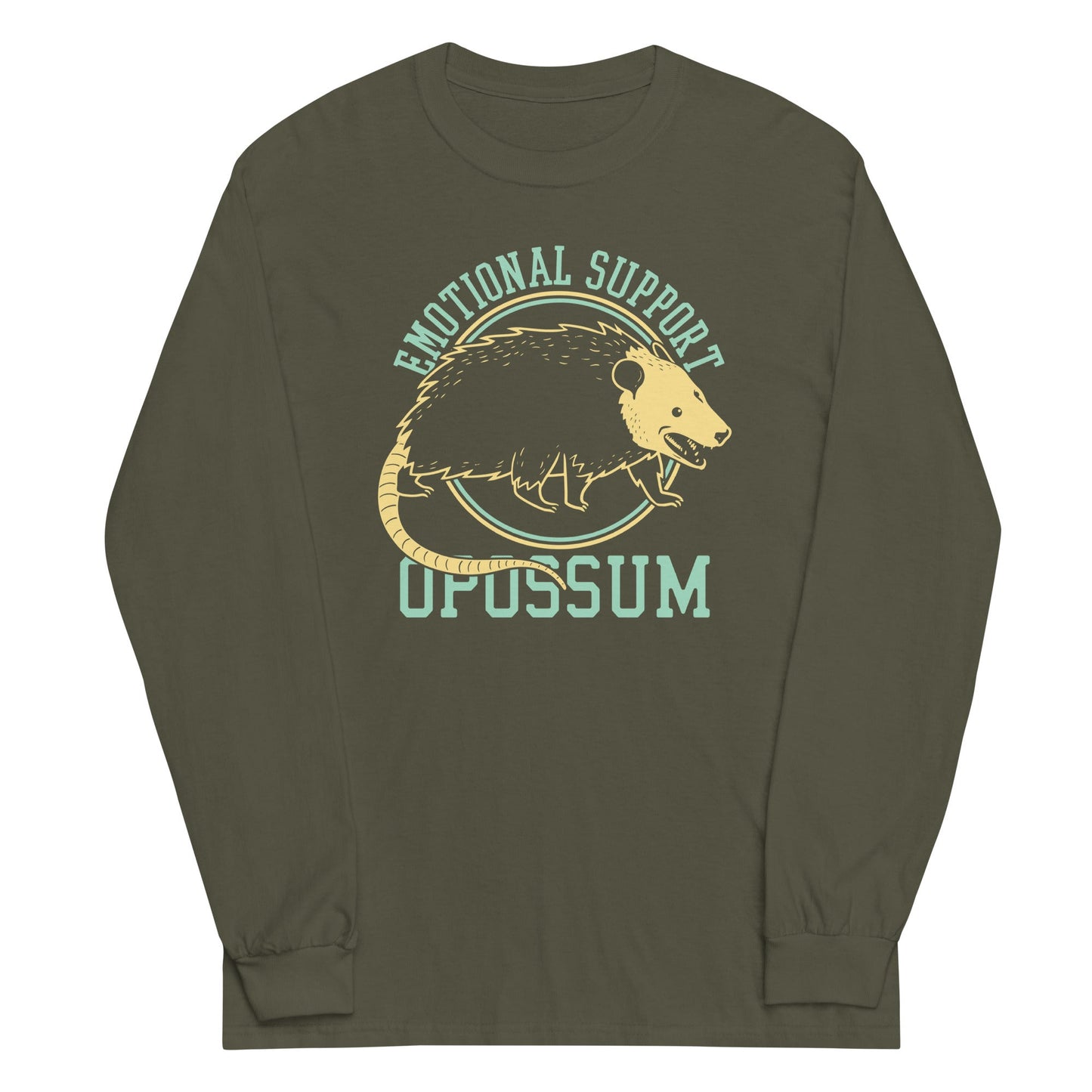 Emotional Support Opossum Unisex Long Sleeve Tee