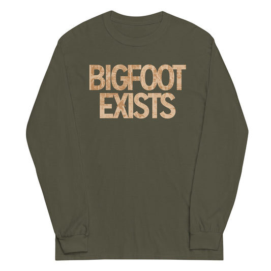 Bigfoot Exists Unisex Long Sleeve Tee