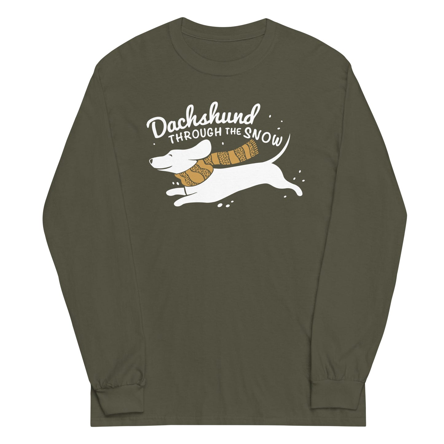 Dachshund Through The Snow Unisex Long Sleeve Tee