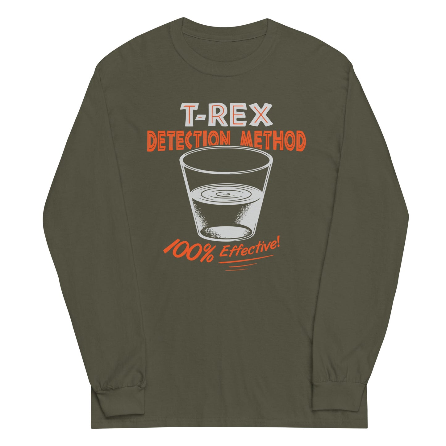 T-Rex Detection Method Unisex Long Sleeve Tee